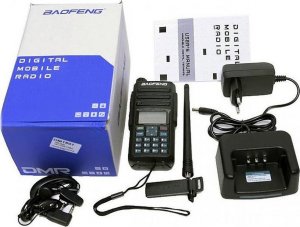 Krótkofalówka Baofeng / Pofung Baofeng DM-1801 5W DMR dwupasmowy radiotelefon DMR / FM kompatybilny z MotoTRBO Tier I i II + programator 2