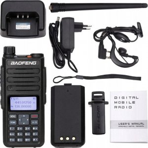 Krótkofalówka Baofeng / Pofung Baofeng DM-1801 5W DMR dwupasmowy radiotelefon DMR / FM kompatybilny z MotoTRBO Tier I i II + programator 5