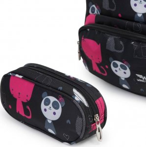 Kemer Plecak dziecięcy WINGS KEMER LOGO BP20-01 PANDA Czarna 4