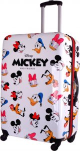 Mickey Mouse Duża walizka KEMER MICKEY PRIMARK 81884 L Biała 1