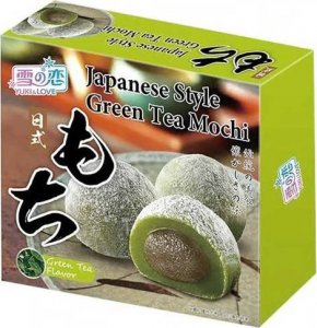 Yuki & Love Mochi, ryżowe ciasteczka z zieloną herbatą 140g - Yuki & Love 1