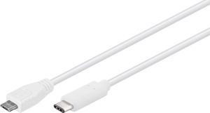 Kabel USB MicroConnect microUSB - USB-C 1m (USB3.1CAMIB1W) 1