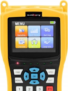 Steinberg Miernik sygnału telewizyjnego satelitarnego DVB-S2 DiSEqC 1.0-1.3 USALS CCTV LED USB 2200mAh Miernik sygnału telewizyjnego satelitarnego DVB-S2 DiSEqC 1.0-1.3 USALS CCTV LED USB 2200mAh 3