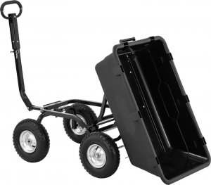 Hillvert Wózek wywrotka ogrodowa transportowa uchylna do 550 kg poj. 150 l Wózek wywrotka ogrodowa transportowa uchylna do 550 kg poj. 150 l 3