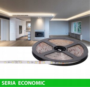 Taśma LED Prescot Taśma LED Prescot IP63 12V SMD2835 4,8W/M 60 LED CIEPŁA 5M/SZT EH007-050-8-NW 2