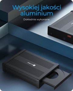 Kieszeń Icy Box IB-525-U3 Obudowa ODD 13,3 Cm (5.25") SATA III Czarny 3