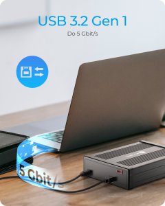 Kieszeń Icy Box IB-525-U3 Obudowa ODD 13,3 Cm (5.25") SATA III Czarny 6