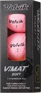 Volvik morele Piłki golfowe VOLVIK VIMAT Soft (różowy mat) 3 szt 1