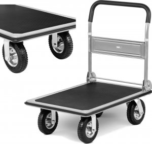 MSW Wózek platformowy magazynowy ręczny składany 1 burta do 300 kg 80 x 60 cm 1