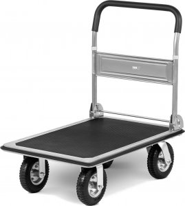 MSW Wózek platformowy magazynowy ręczny składany 1 burta do 300 kg 80 x 60 cm 2
