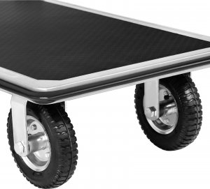 MSW Wózek platformowy magazynowy ręczny składany 1 burta do 300 kg 80 x 60 cm 3