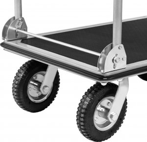 MSW Wózek platformowy magazynowy ręczny składany 1 burta do 300 kg 80 x 60 cm 4