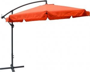Rojaplast Parasol ogrodowy EXCLUSIVE na wysięgniku czerwony 300 cm 1