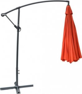 Rojaplast Parasol ogrodowy EXCLUSIVE na wysięgniku czerwony 300 cm 2