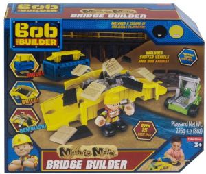 Mattel Bob Budowniczy zestaw naprawa mostu + piasek kinetyczny 1