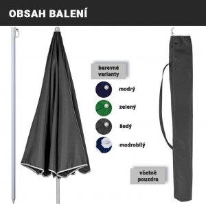 Stilista STILISTA Parasol plażowy, 160 cm, niebieski 4