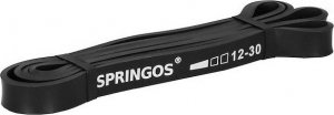 Springos Guma oporowa czarna taśma do ćwiczeń UNIWERSALNY 6