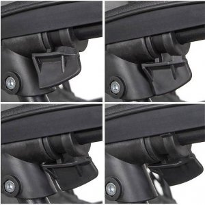 Springos Leżak ogrodowy grawitacyjny regulowany z daszkiem czarny zestaw 2 szt. UNIWERSALNY 7