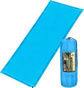 Springos Mata samopompująca 180 cm mata turystyczna biwakowa z pokrowcem niebieska UNIWERSALNY 14