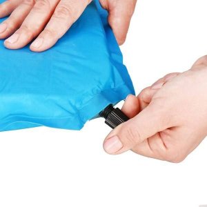 Springos Mata samopompująca 180 cm mata turystyczna biwakowa z pokrowcem niebieska UNIWERSALNY 33