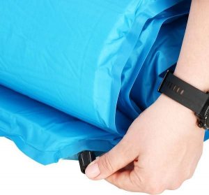 Springos Mata samopompująca 180 cm mata turystyczna biwakowa z pokrowcem niebieska UNIWERSALNY 38