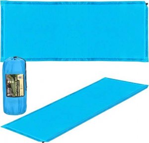 Springos Mata samopompująca 180 cm mata turystyczna biwakowa z pokrowcem niebieska UNIWERSALNY 5
