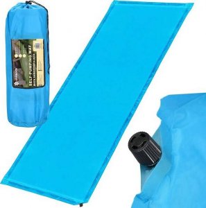 Springos Mata samopompująca 180 cm mata turystyczna biwakowa z pokrowcem niebieska UNIWERSALNY 10