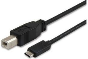 Kabel USB Equip USB-C - USB-B 1 m Czarny (12888207) 1