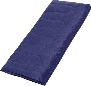 Springos Śpiwór turystyczny 190x73 cm ciepły śpiwór kempingowy granatowo-czarny UNIWERSALNY 28