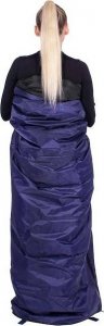 Springos Śpiwór turystyczny 190x73 cm ciepły śpiwór kempingowy granatowo-czarny UNIWERSALNY 3