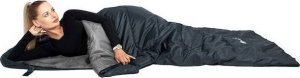 Springos Śpiwór turystyczny 210x73 cm mumia ciepły śpiwór kempingowy czarno-szary UNIWERSALNY 19