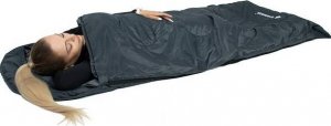 Springos Śpiwór turystyczny 210x73 cm mumia ciepły śpiwór kempingowy czarno-szary UNIWERSALNY 24