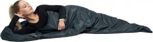 Springos Śpiwór turystyczny 210x73 cm mumia ciepły śpiwór kempingowy czarno-szary UNIWERSALNY 25