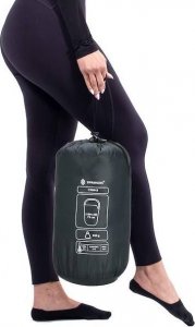 Springos Śpiwór turystyczny 210x73 cm mumia ciepły śpiwór kempingowy czarno-szary UNIWERSALNY 10