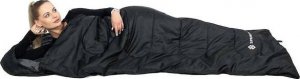 Springos Śpiwór turystyczny  mumia 210x73 cm ciepły śpiwór kempingowy czarno-szary UNIWERSALNY 17