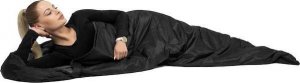 Springos Śpiwór turystyczny  mumia 210x73 cm ciepły śpiwór kempingowy czarno-szary UNIWERSALNY 28