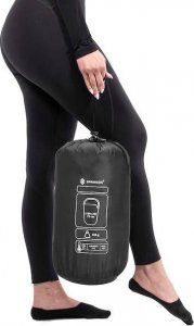 Springos Śpiwór turystyczny  mumia 210x73 cm ciepły śpiwór kempingowy czarno-szary UNIWERSALNY 9