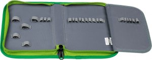 Piórnik BAGMASTER Piórnik szkolny zielony + czarny + szary Bagmaster Case Alfa 9 D 4