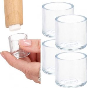 Springos Nakładki na nogi krzesła silikonowe 4 szt. ochraniacze na meble 22 mm UNIWERSALNY 17