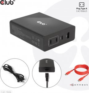 Ładowarka Club 3D 1x USB-A 3x USB-C  (CAC-1906) 13
