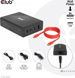Ładowarka Club 3D 1x USB-A 3x USB-C  (CAC-1906) 14