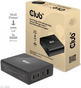 Ładowarka Club 3D 1x USB-A 3x USB-C  (CAC-1906) 5