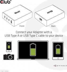 Ładowarka Club 3D 1x USB-A 3x USB-C  (CAC-1906) 8
