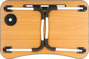 Springos Stolik pod laptopa, składana podstawka na komputer czarny UNIWERSALNY 11