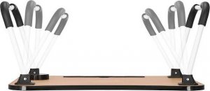 Springos Stolik pod laptopa, składana podstawka na komputer czarny UNIWERSALNY 15