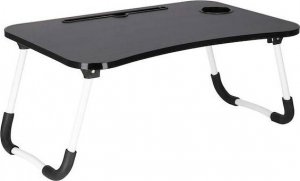 Springos Stolik pod laptopa, składana podstawka na komputer czarny UNIWERSALNY 2