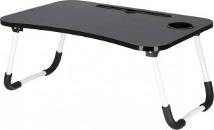 Springos Stolik pod laptopa, składana podstawka na komputer czarny UNIWERSALNY 5