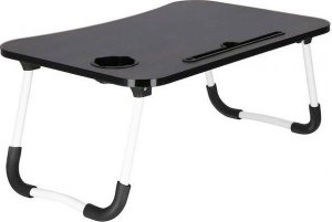 Springos Stolik pod laptopa, składana podstawka na komputer czarny UNIWERSALNY 6