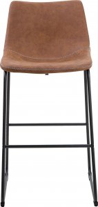 Shumee Zestaw 2 krzeseł barowych brązowy FRANKS 4