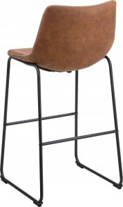 Shumee Zestaw 2 krzeseł barowych brązowy FRANKS 6